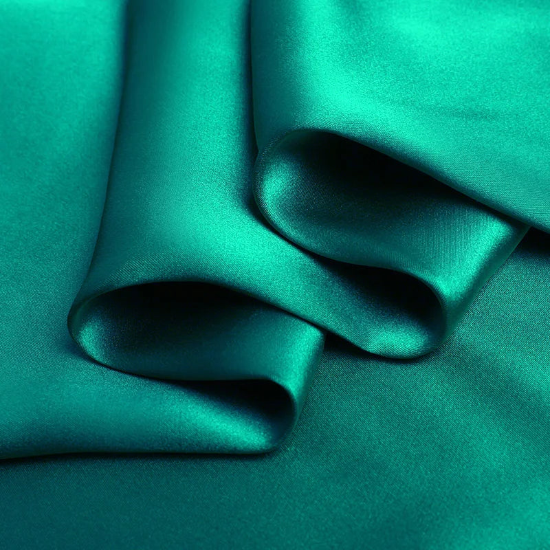 Natural Mulberry Stretch Satin (90% Silk+10% Spandex)16 19m/m Thick 42.5" ( 108cm) 55" (140cm) Width Noble Organic Silk Fabric