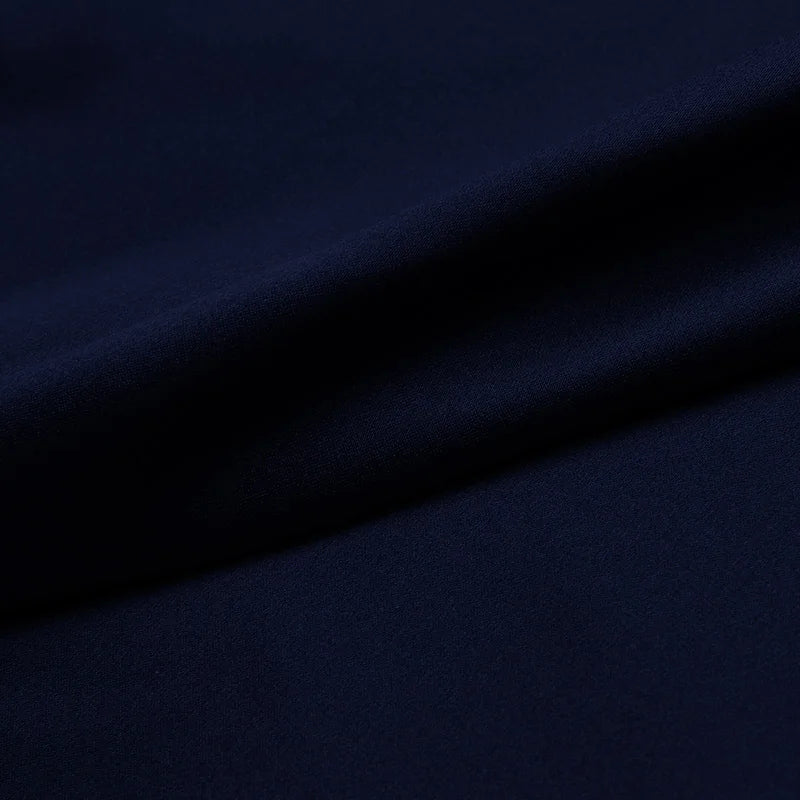Natural Mulberry Stretch Satin (90% Silk+10% Spandex)16 19m/m Thick 42.5" ( 108cm) 55" (140cm) Width Pure Navy Blue Silk Fabric
