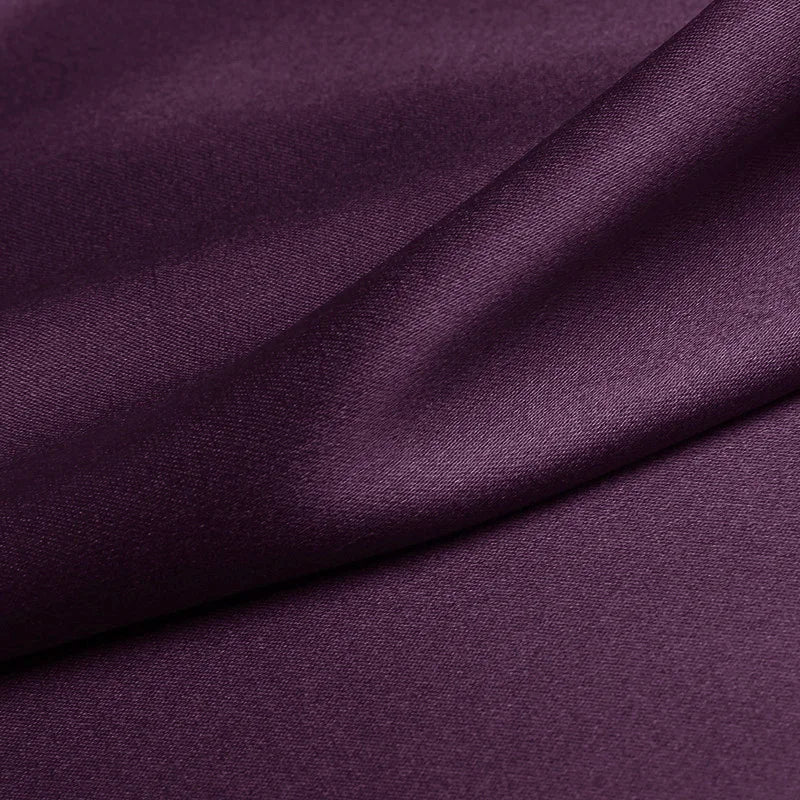 Natural Mulberry Stretch Satin (90% Silk+10% Spandex)16 19m/m Thick 42.5" ( 108cm) 55" (140cm) Width Purple Tailor Silk Fabric