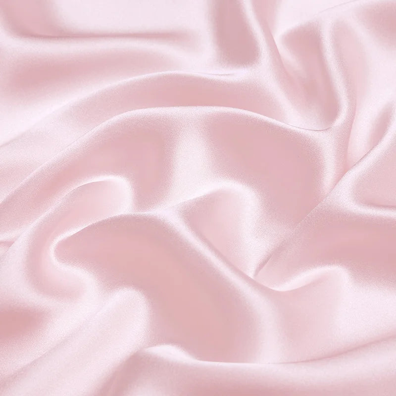 Natural Mulberry Stretch Satin (90% Silk+10% Spandex)16 19m/m Thick 42.5" ( 108cm)  55" (140cm) Width Girl Baby Pink Silk Fabric