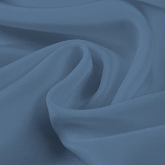 100% Silk Crepe de Chine Natural Pure Mulberry 12 14 16 30mm 45"( 114cm ) 55" (140cm)Width Blue Heaven Lady Silk Lining Fabric