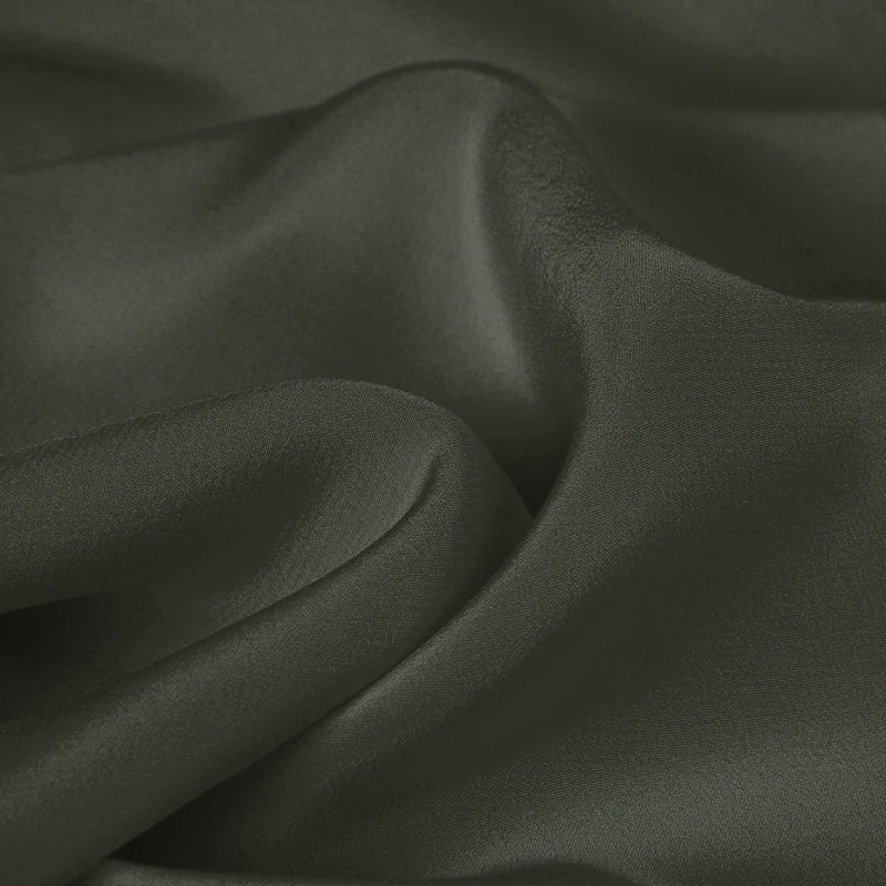 100% Silk Crepe de Chine Natural Pure Mulberry 12 14 16 30mm 45"( 114cm ) 55" (140cm) Width Gray Black Women Lining Silk Fabric