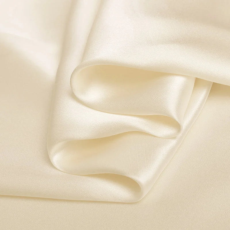 100% silk charmeuse fabric 16 19 22 30m/m thick 45"( 114cm ) width champagne silk clothes mask pillowcase hand made gifts fabric