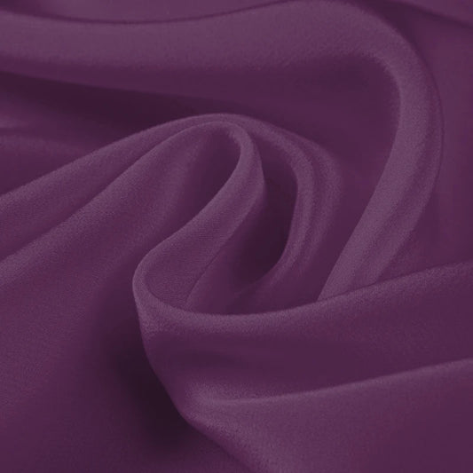 100% Silk Crepe de Chine Natural Pure Mulberry 12 14 16 30mm 45"( 114cm ) 55" (140cm)Width Argyle Purple Lady Silk Lining Fabric