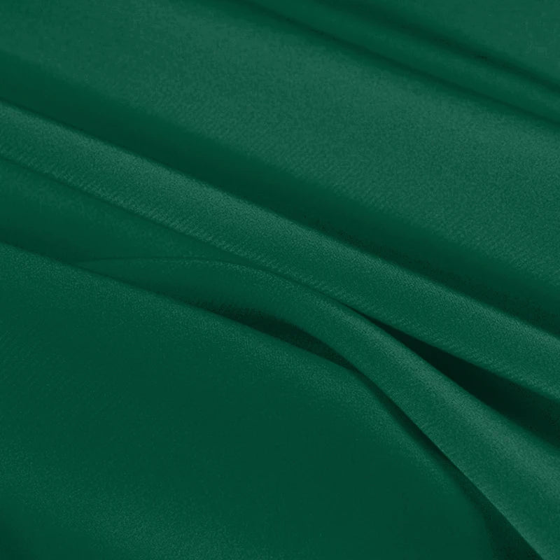 100% Silk Crepe de Chine Natural Pure Mulberry 12 14 16 30mm 45"( 114cm ) 55" (140cm) Width Deep Green Lady Lining Silk Fabric