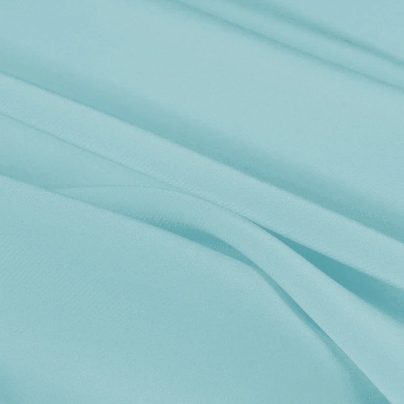 100% Silk Crepe de Chine Natural Pure Mulberry 12 14 16 30mm 45"( 114cm ) 55" (140cm) width Women DIY Canal Blue Clothes Fabric