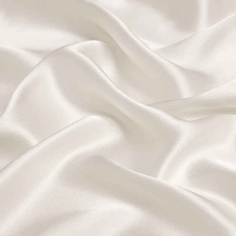 100% pure silk mulberry charmeuse 16 19 22 30 40m/m 6A grade 45"( 114cm ) width natural plain white clothing bedding silk fabric