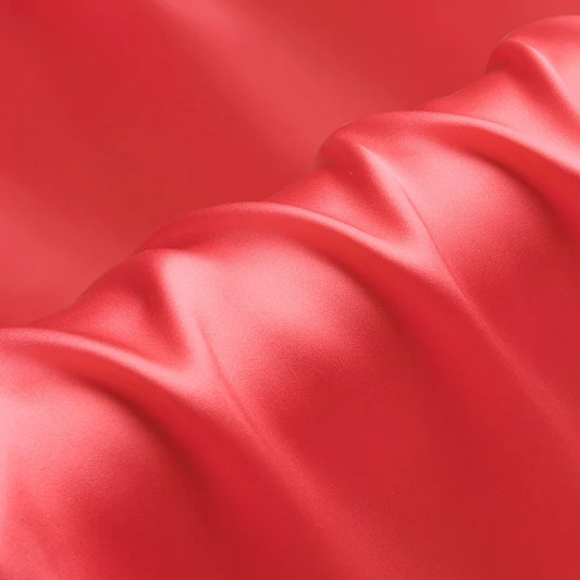 100% pure silk luxury mulberry charmeuse 16 19 22 30m/m 6A grade 45"( 114cm ) width watermelon red DIY cloth bedding silk fabric