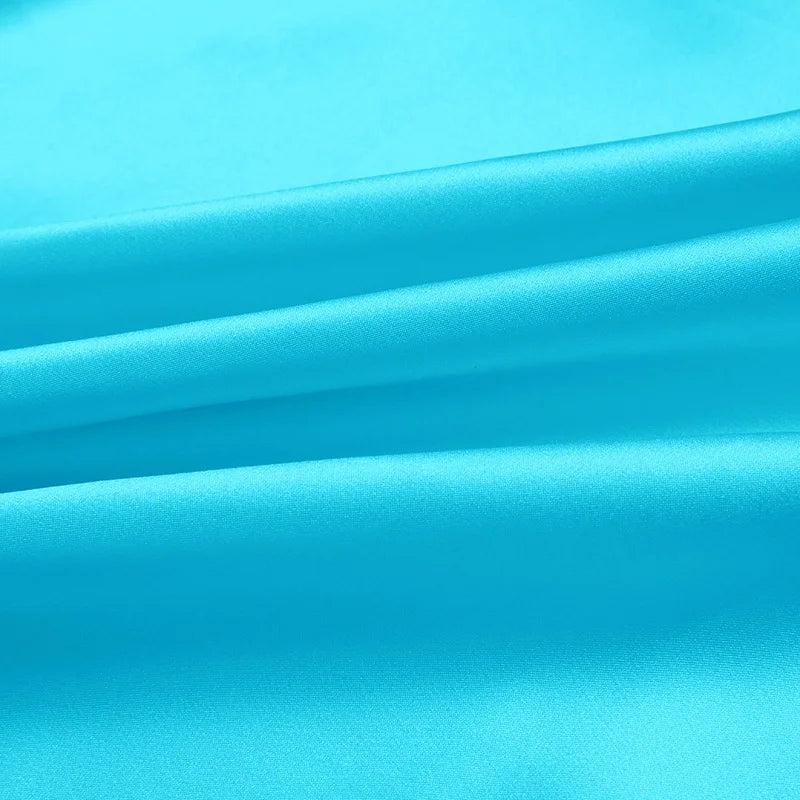 100% silk fabric 16 19 22m/m thick 45"( 114cm )width river blue pure satin charmeuse luxury DIY clothes bedding silk fabric