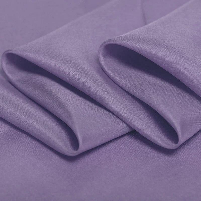 100% Pure Silk Natural Mulberry 8m/m 6A grade 45"( 114cm )Width Purple Women Custom Dress Uniform Lining Habotai Silk Fabric