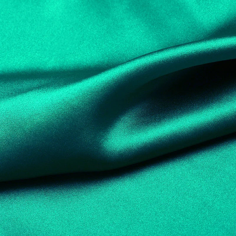 Natural Mulberry Stretch Satin (90% Silk+10% Spandex)16 19m/m Thick 42.5" ( 108cm)  55" (140cm) Width Noble Organic Silk Fabric