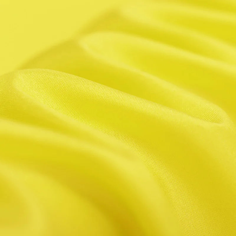 100% Silk Natural Luxury Mulberry Pure Habotai 8m/m 6A grade 45"( 114cm ) Width Bright Yellow Lady Dress Fit Lining Silk Fabric