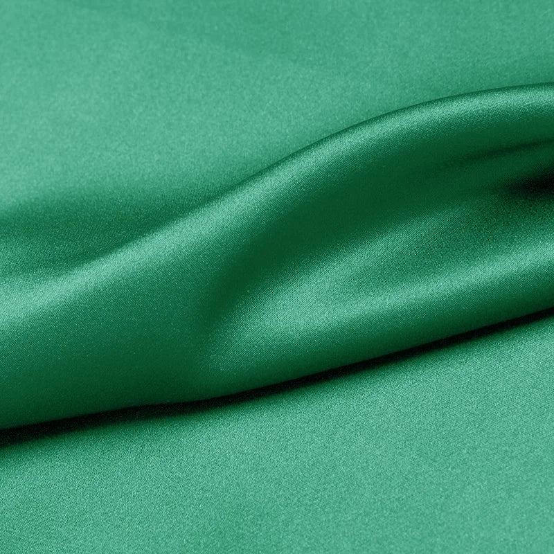 100% silk fabric 16 19 22m/m thick 45"( 114cm )width marine green pure satin charmeuse luxury DIY clothes bedding silk fabric