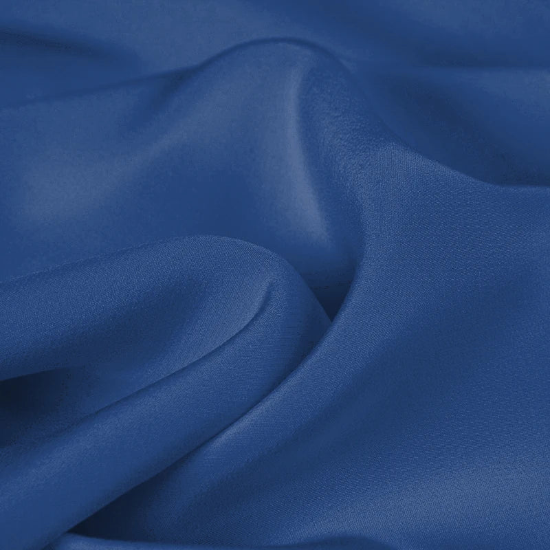 100% Silk Crepe de Chine Natural Pure Mulberry 12 14 16 30mm 45"( 114cm ) 55" (140cm) Width Silver Lake Blue Silk Lining Fabric