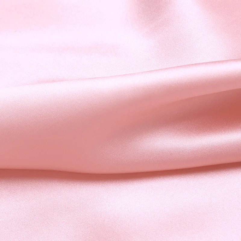 100% silk natural luxury mulberry charmeuse16 19 22m/m 6A grade 45"( 114cm )width solid light pink clothing bedding silk fabric