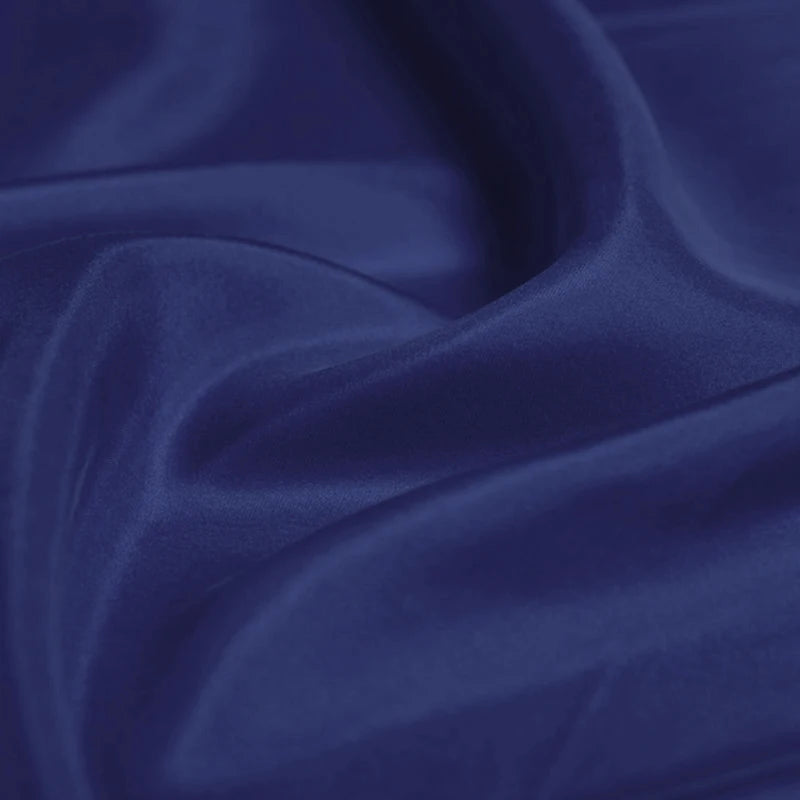 100% Pure Silk Natural Mulberry 8m/m 6A grade 45"( 114cm ) Width Elegant Women Sodalite Blue Clothing Lining Habotai Silk Fabric