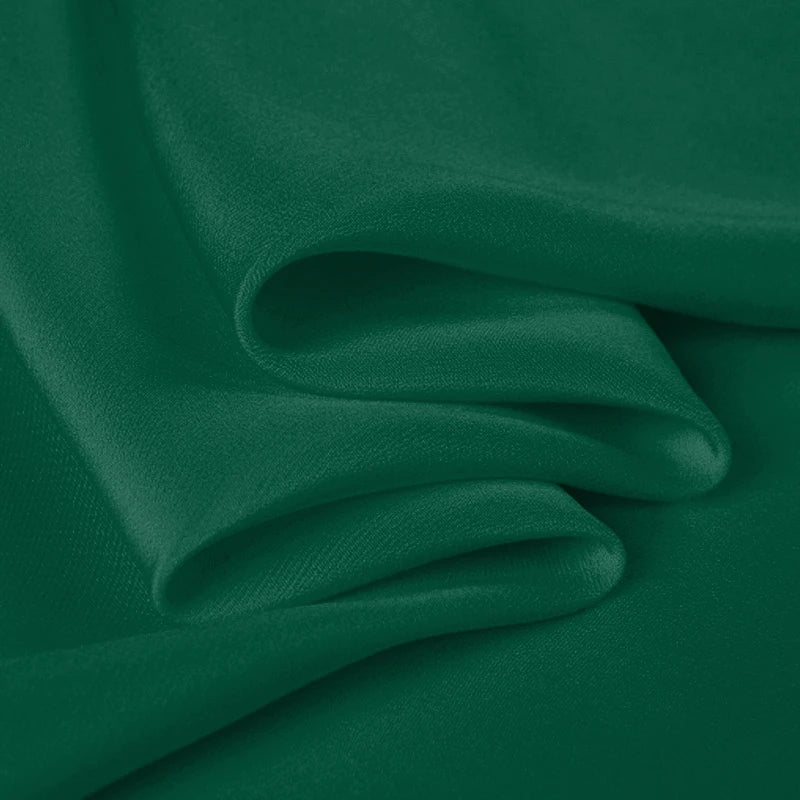 100% Silk Crepe de Chine Natural Pure Mulberry 12 14 16 30mm 45"( 114cm ) 55" (140cm) Width Deep Green Lady Lining Silk Fabric