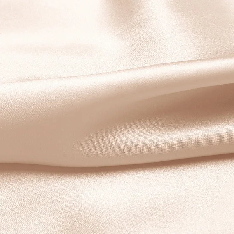 Natural Mulberry Stretch Satin (90% Silk+10% Spandex)16 19m/m Thick 42.5"( 108cm)  55"(140cm) Width Lady Dress Shirt Silk Fabric