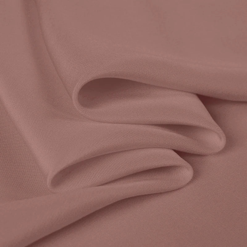 100% Silk Crepe de Chine Natural Pure Mulberry 12 14 16 30mm 45"( 114cm ) 55" (140cm) Width Old Rose Women Silk Lining Fabric