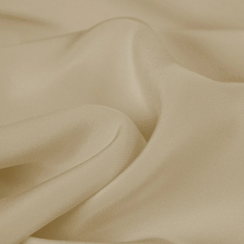 100% Silk Crepe de Chine Natural Pure Mulberry 12 14 16 30mm 45"( 114cm ) 55" (140cm)Width Sesame Lady Cloth Lining Silk Fabric