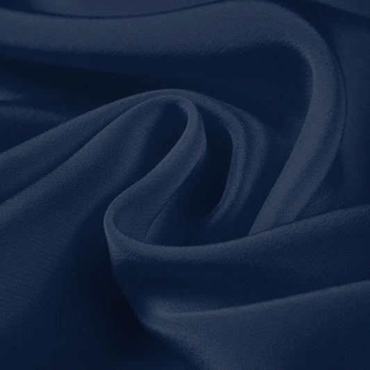 100% Silk Crepe de Chine Natural Pure Mulberry 12 14 16 30mm 45"( 114cm ) 55" (140cm) Width Navy Blue Dress Lining Silk Fabric