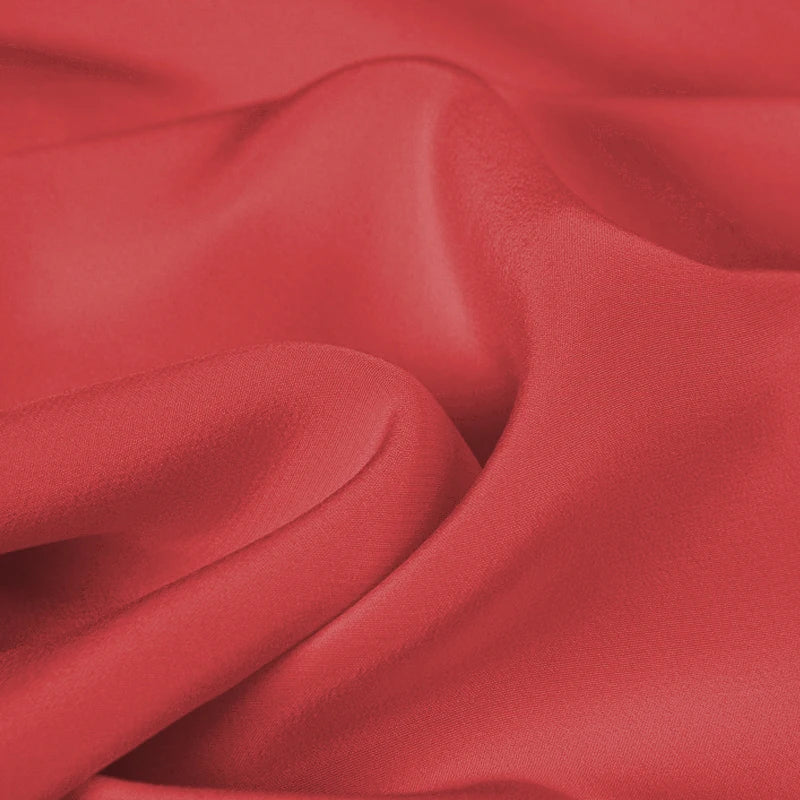 100% Silk Crepe de Chine Natural Pure Mulberry 12 14 16 30mm 45"( 114cm ) 55" (140cm) Width Watermelon Red Lining Silk Fabric