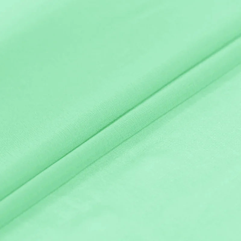 100% Silk Natural Pure Mulberry 8mm 45"( 114cm ) Light Bean Green GGT Sexy Lady Summer Elegant Women Silk Georgette DIY Fabric