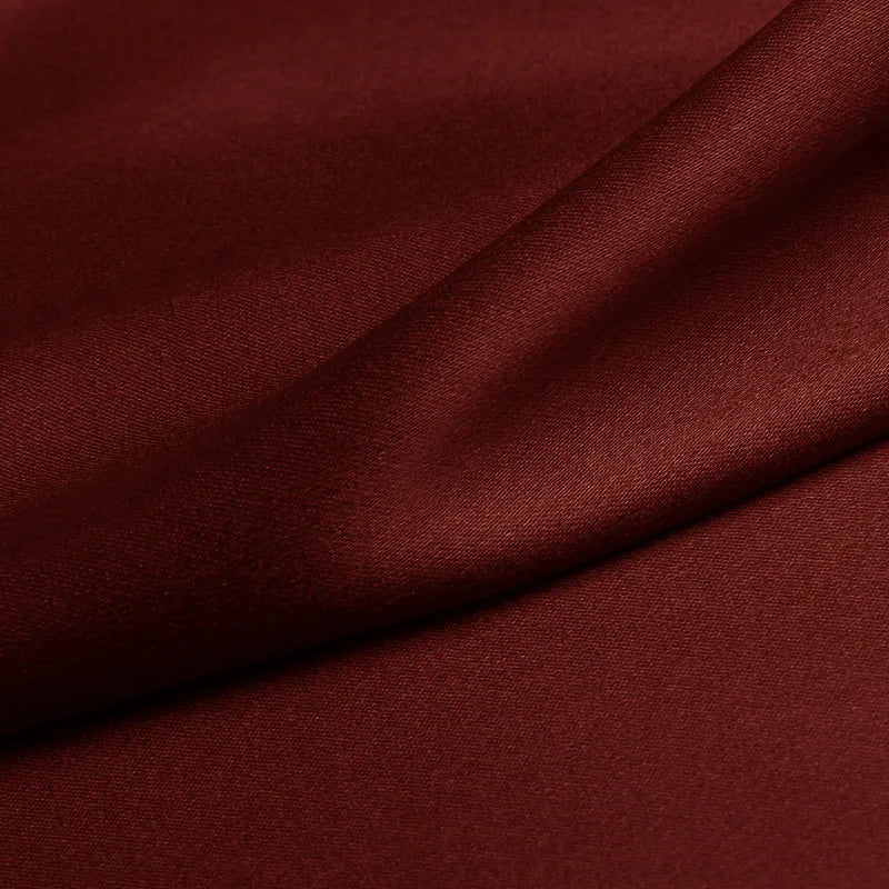 100% silk fabric 16 19 22m/m thick 45"( 114cm )width caramel red pure satin charmeuse luxury DIY clothes bedding silk fabric