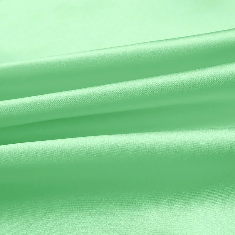 100% silk natural luxury mulberry charmeuse16 19 22 30m/m 6A grade 45"( 114cm )width light bean green cloth bedding silk fabric