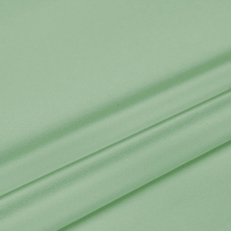 100% Silk Crepe de Chine Natural Pure Mulberry 12 14 16 30mm 45"( 114cm ) 55" (140cm) Width Light Bean Green Lining Silk Fabric