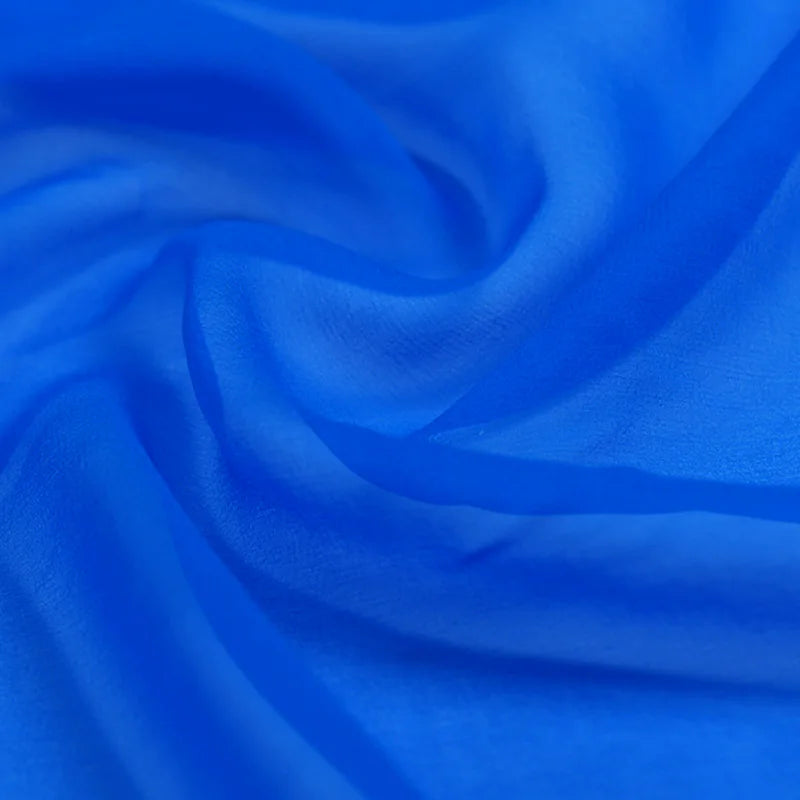 100% Silk Natural Pure Mulberry 8mm 45"( 114cm ) Directoire Blue Lady GGT Cloth Sexy Women Silk Georgette DIY Luxury Soft Fabric