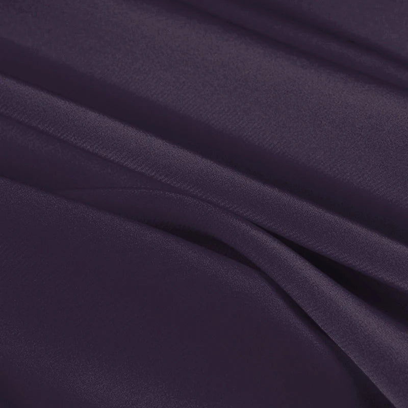 100% Silk Crepe de Chine Natural Pure Mulberry 12 14 16 30mm 45"( 114cm ) 55" (140cm) width Violet DIY Lady Uniform Silk Fabric