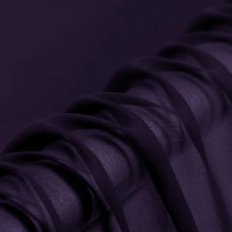 100% Silk Natural Pure Mulberry 5mm 45"( 114cm ) Soft Solid Violet Lady Summer Elegant Women Silk Chiffon DIY Super Cool Fabric