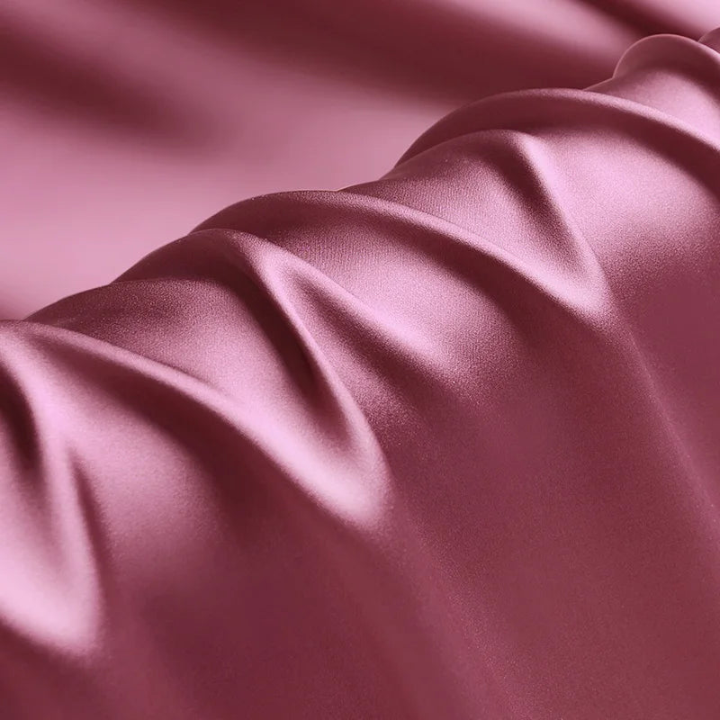 100 silk fabric 16 19 22m/m thick 45"( 114cm )width Rapture Rose natural pure satin charmeuse luxury clothes bedding silk fabric