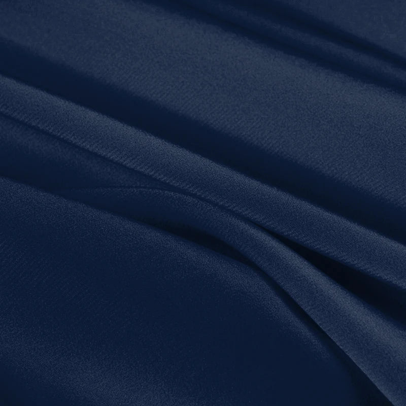 100% Silk Crepe de Chine Natural Pure Mulberry 12 14 16 30mm 45"( 114cm ) 55" (140cm) Width Navy Blue Dress Lining Silk Fabric