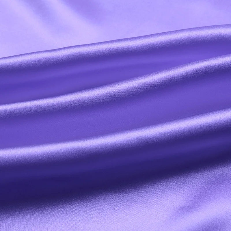 100% pure silk  luxury mulberry charmeuse 16 19 22m/m 6A grade 45"( 114cm ) width light purple clothing bedding silk fabric