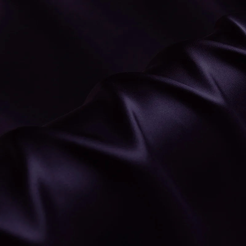 Natural Mulberry Stretch Satin (90% Silk+10% Spandex)16 19m/m Thick 42.5" ( 108cm)  55" (140cm) Width Solid Violet Silk Fabric