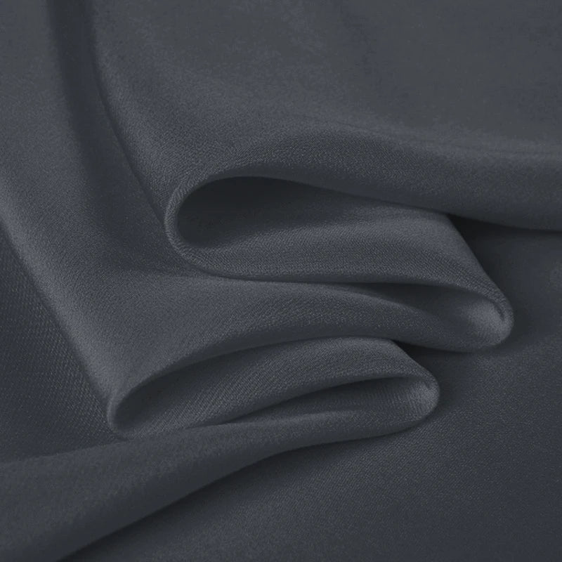 100% Silk Crepe de Chine Natural Pure Mulberry 12 14 16 30mm 45"( 114cm ) 55" (140cm) Width Dark Shadow Lady Lining Silk Fabric