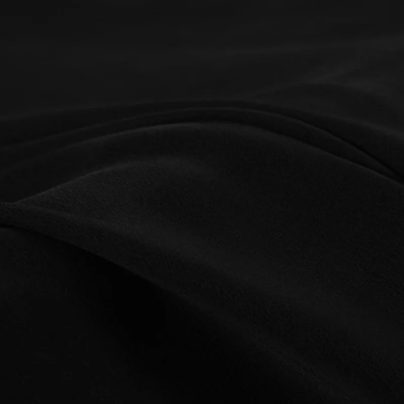 Natural Pure Mulberry 12 14 16 30mm 45"( 114cm ) 55" (140cm) width 100% Silk Crepe de Chine Black Women DIY Shirt Sewing Fabric