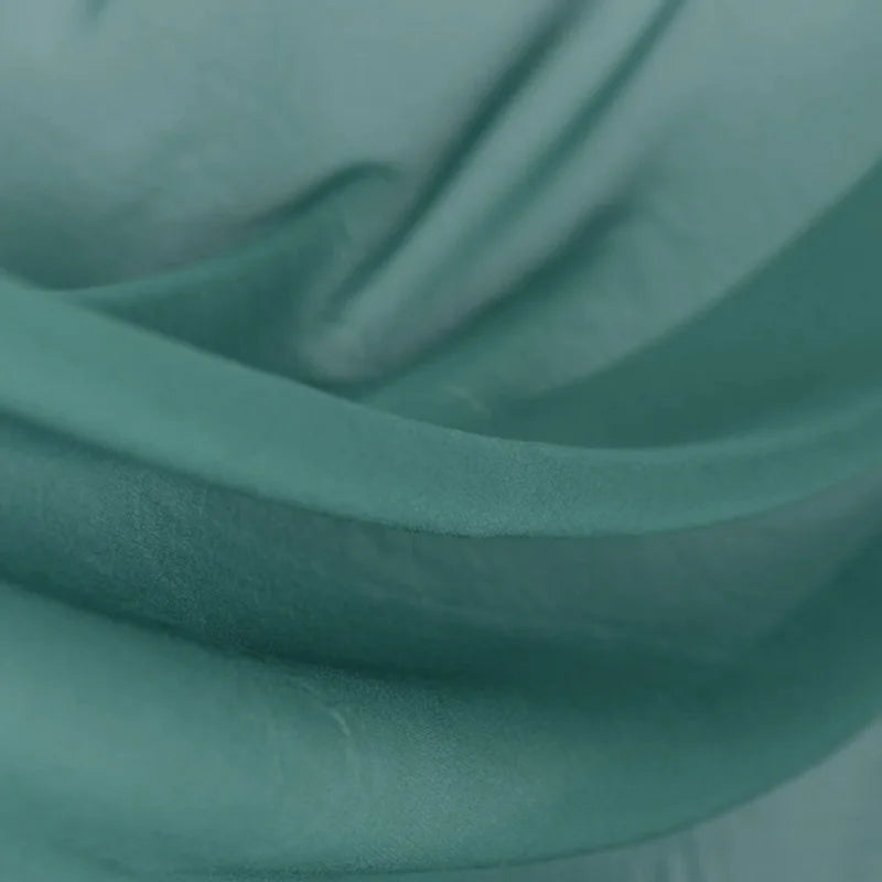 100% Silk Natural Pure Mulberry 8mm 45"( 114cm ) Beryl Green Lady GGT Cloth Sexy Women Silk Georgette DIY Luxury 6A Grade Fabric