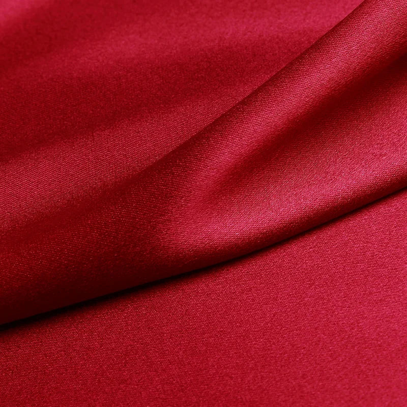 100% natural mulberry silk cloth 16 19 22mm 45"( 114cm ) width pure scarlet charmeuse fabric for bedding sheet quilt use fabric