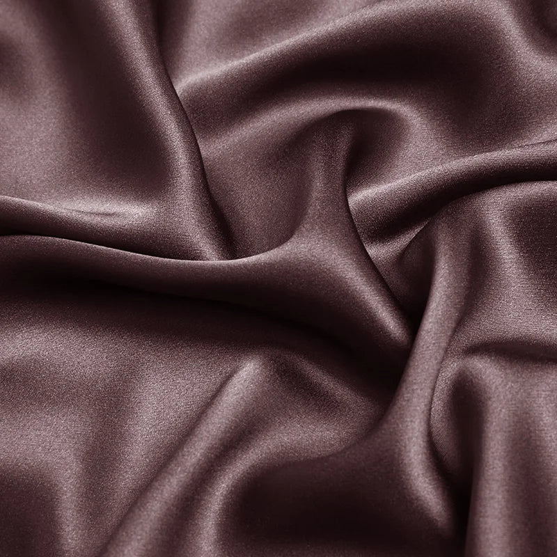 100% pure natural mulberry charmeuse 16 19 22m/m 6A grade 45"( 114cm ) width deep purplish red clothing bedding use silk fabric