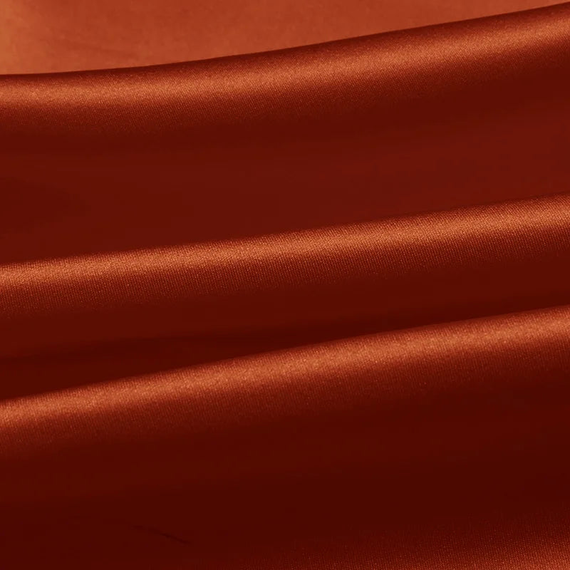 Natural Mulberry Stretch Satin (90% Silk+10% Spandex)16 19m/m Thick 42.5" ( 108cm)  55" (140cm) Width Dark Coffee Silk Fabric