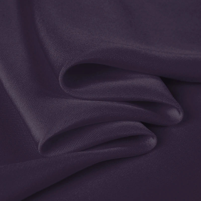 100% Silk Crepe de Chine Natural Pure Mulberry 12 14 16 30mm 45"( 114cm ) 55" (140cm) width Violet DIY Lady Uniform Silk Fabric