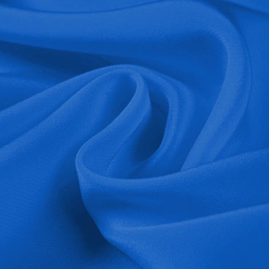 100% Silk Crepe de Chine Natural Pure Mulberry 12 14 16 30mm 45"( 114cm ) 55" (140cm) Width Directoire Blue Silk Lining Fabric