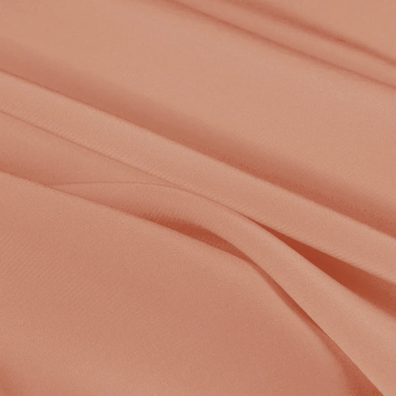 100% Silk Crepe de Chine Natural Pure Mulberry 12 14 16 30mm 45"( 114cm ) 55" (140cm) Width Coral Women Cloth Lining Silk Fabric