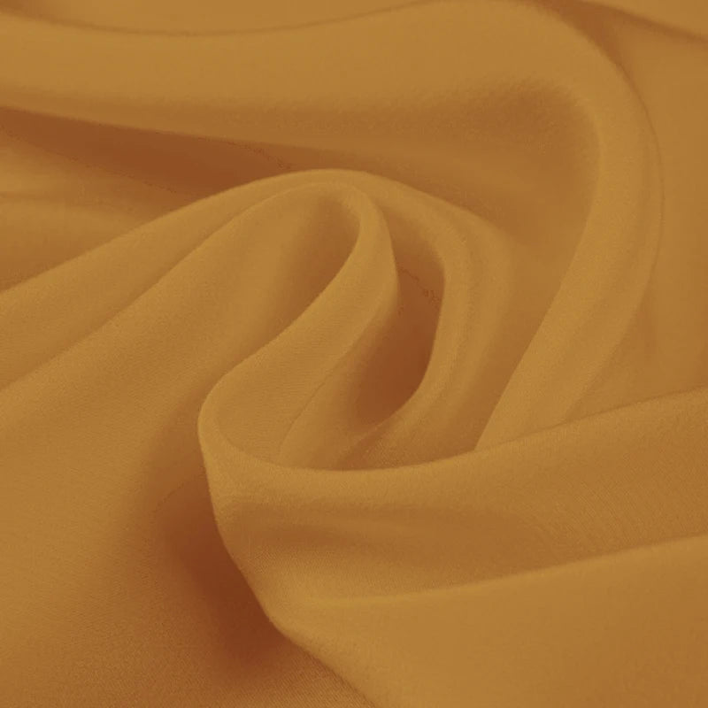 100% Silk Crepe de Chine Natural Pure Mulberry 12 14 16 30mm 45"( 114cm ) 55" (140cm) Width Orange Lady Cloth Lining Silk Fabric