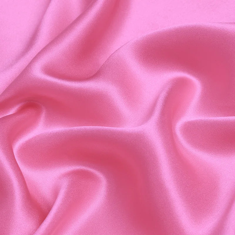 6A Grade Natural Mulberry Stretch Satin (90% Silk+10% Spandex)16 19m/m Thick 42.5"( 108cm)  55"(140cm) Width Clothes Silk Fabric