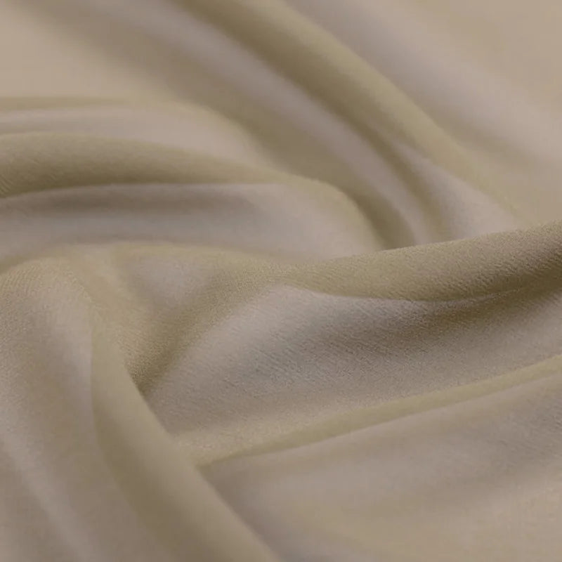 100% Silk Natural Pure Mulberry 8mm 45"( 114cm ) Soft Solid Camel GGT Sexy Lady Summer Elegant Women Silk Georgette DIY Fabric