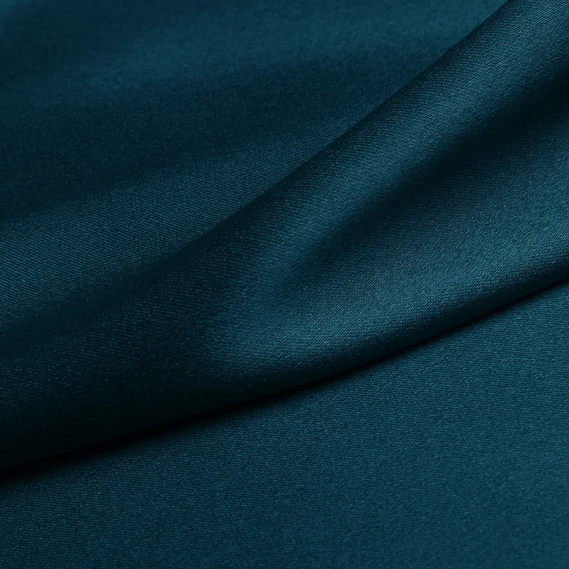 100% silk fabric 16 19 22m/m thick 45"( 114cm ) width ocean depths pure solid color charmeuse for luxury clothes bedding fabric